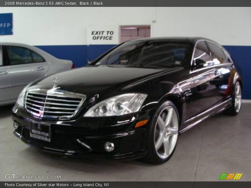 Black / Black 2008 Mercedes-Benz S 63 AMG Sedan
