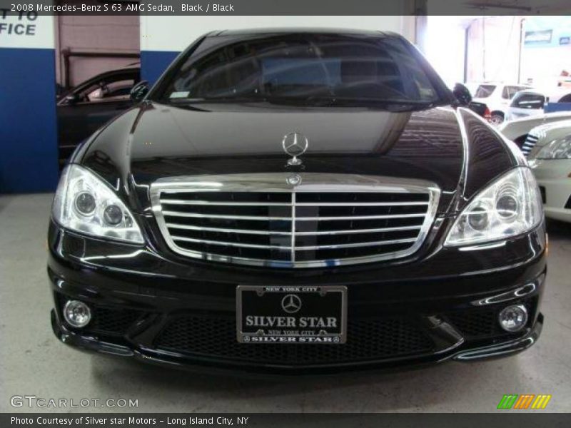Black / Black 2008 Mercedes-Benz S 63 AMG Sedan