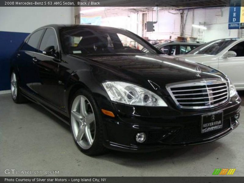 Black / Black 2008 Mercedes-Benz S 63 AMG Sedan