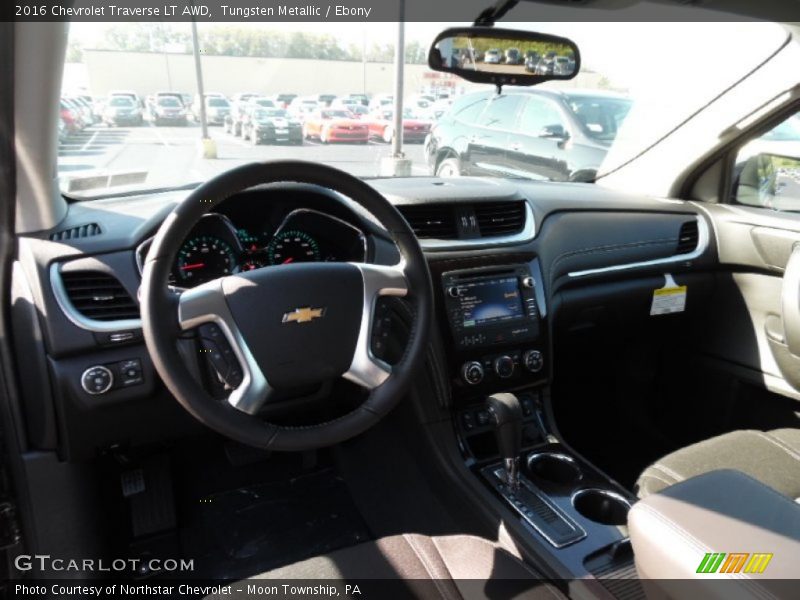 Tungsten Metallic / Ebony 2016 Chevrolet Traverse LT AWD