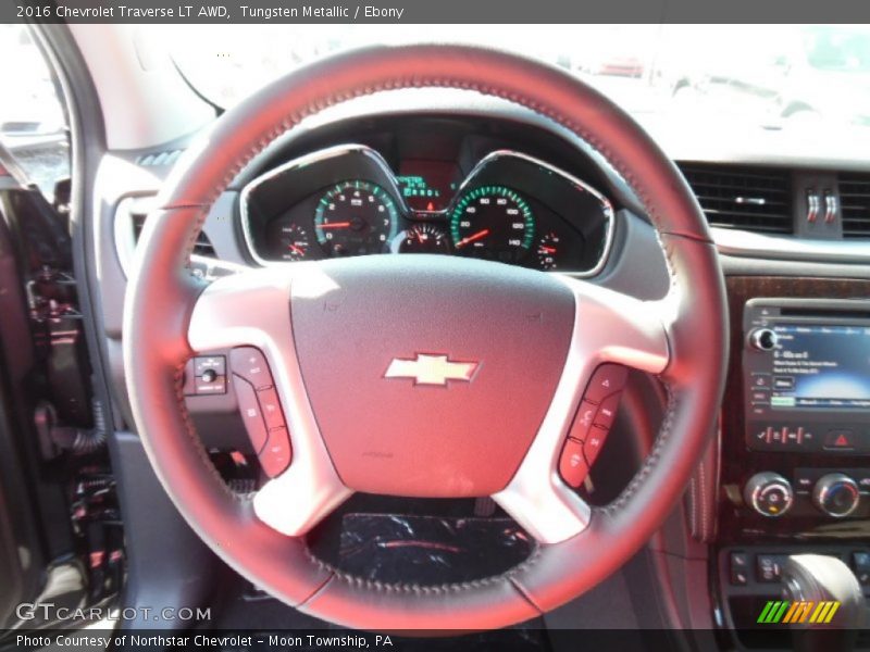 Tungsten Metallic / Ebony 2016 Chevrolet Traverse LT AWD