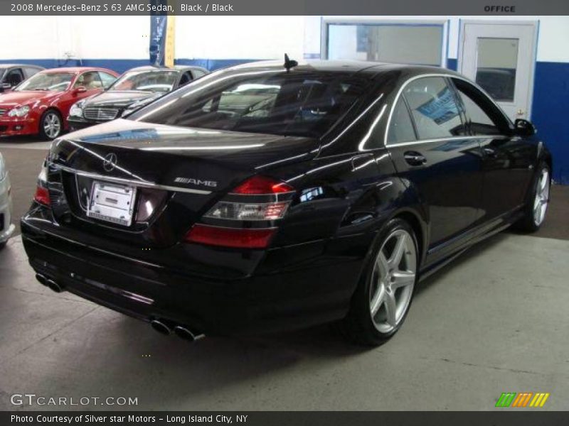Black / Black 2008 Mercedes-Benz S 63 AMG Sedan