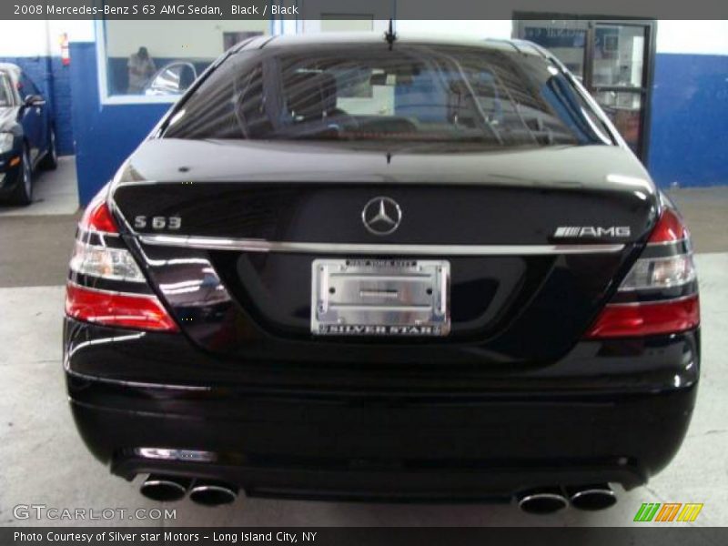 Black / Black 2008 Mercedes-Benz S 63 AMG Sedan