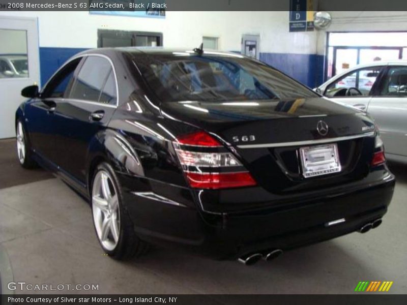 Black / Black 2008 Mercedes-Benz S 63 AMG Sedan