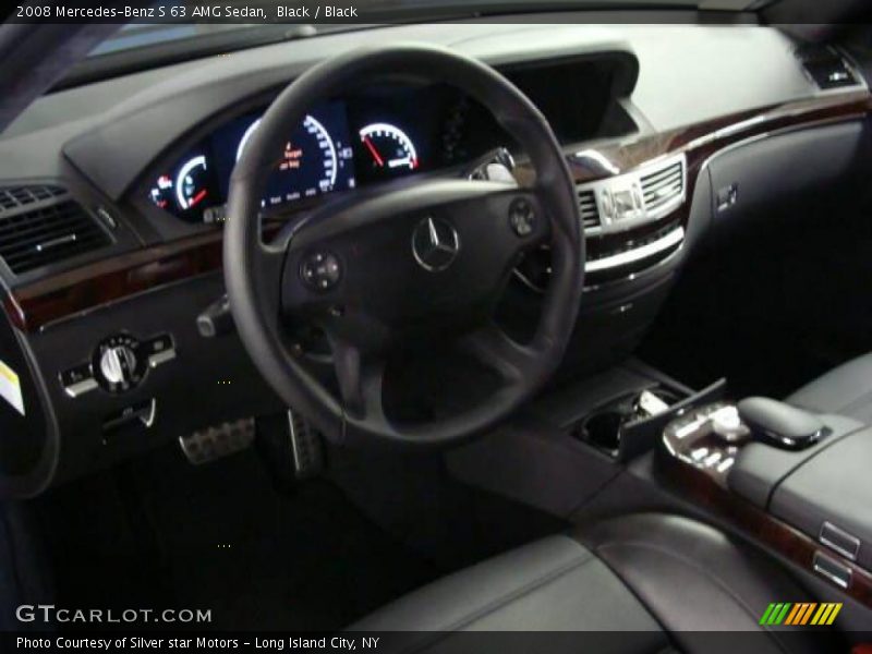 Black / Black 2008 Mercedes-Benz S 63 AMG Sedan