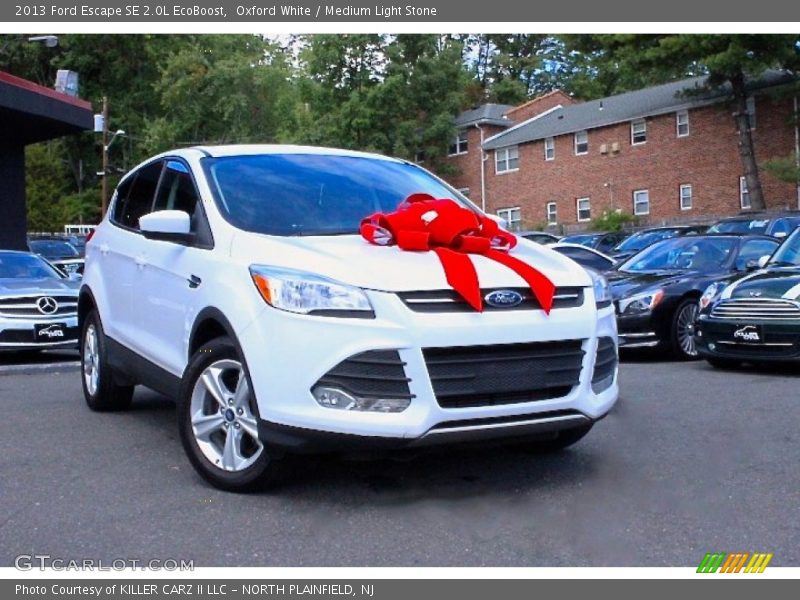 Oxford White / Medium Light Stone 2013 Ford Escape SE 2.0L EcoBoost