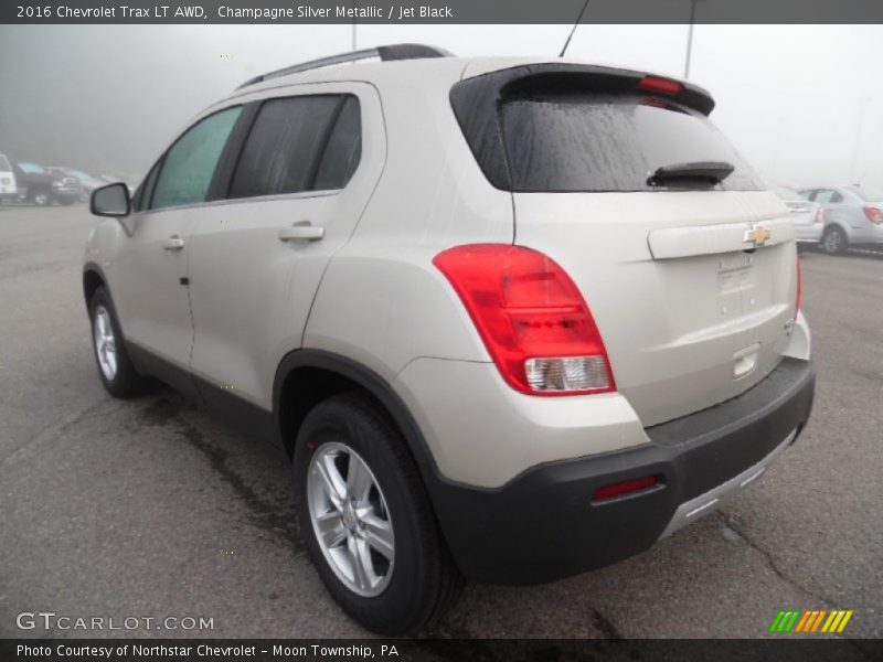 Champagne Silver Metallic / Jet Black 2016 Chevrolet Trax LT AWD