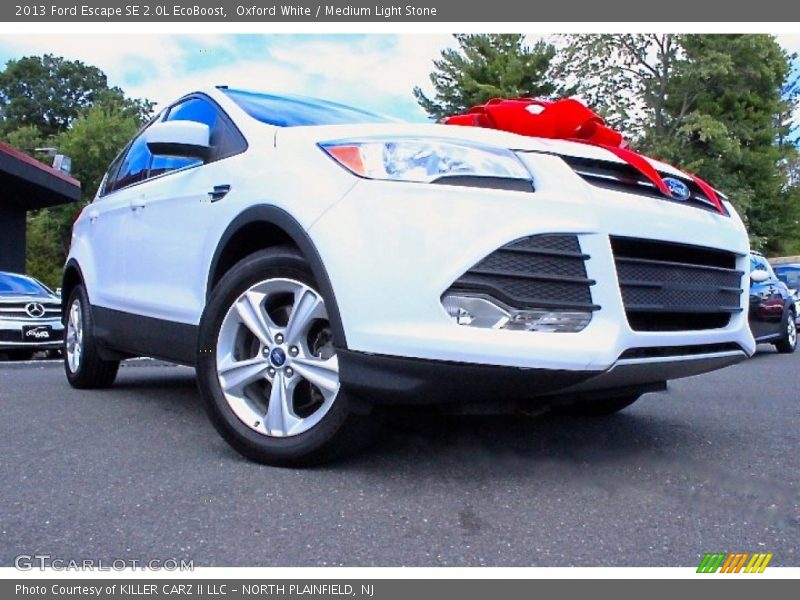 Oxford White / Medium Light Stone 2013 Ford Escape SE 2.0L EcoBoost