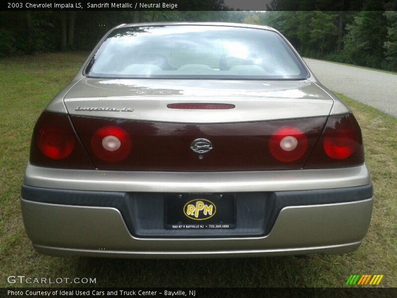 Sandrift Metallic / Neutral Beige 2003 Chevrolet Impala LS