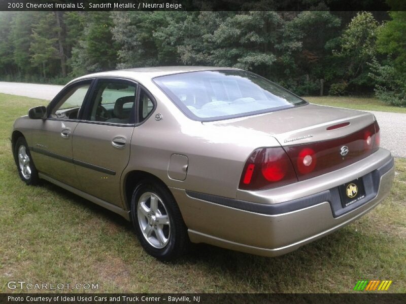 Sandrift Metallic / Neutral Beige 2003 Chevrolet Impala LS