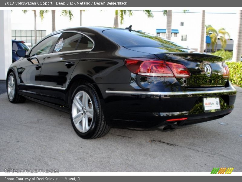 Deep Black Metallic / Desert Beige/Black 2013 Volkswagen CC Sport