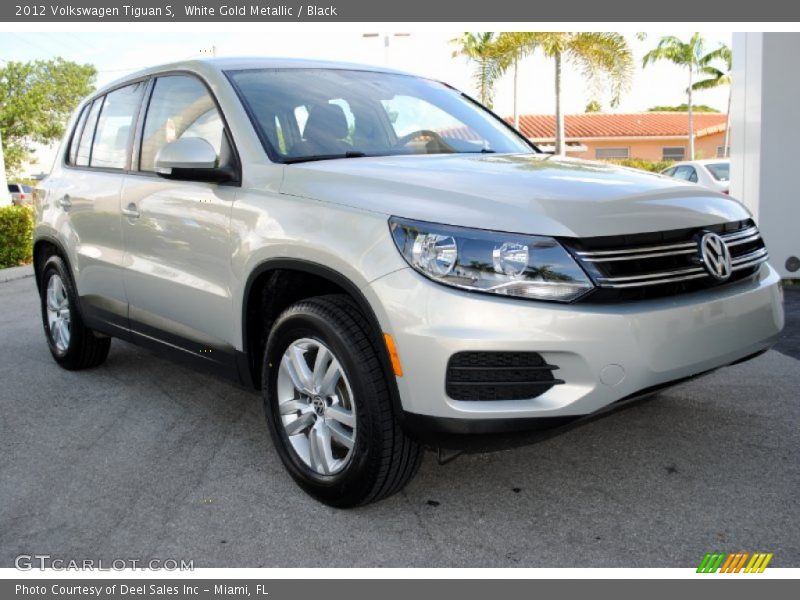 White Gold Metallic / Black 2012 Volkswagen Tiguan S