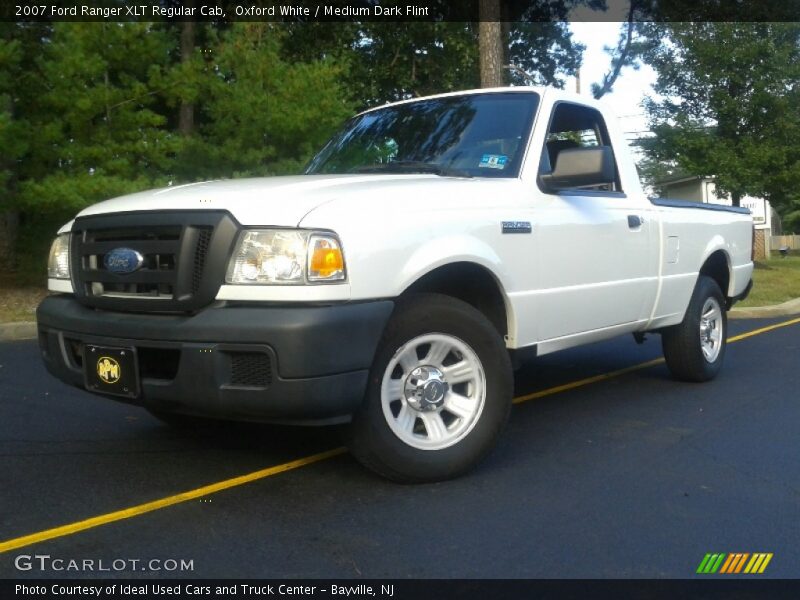 Oxford White / Medium Dark Flint 2007 Ford Ranger XLT Regular Cab