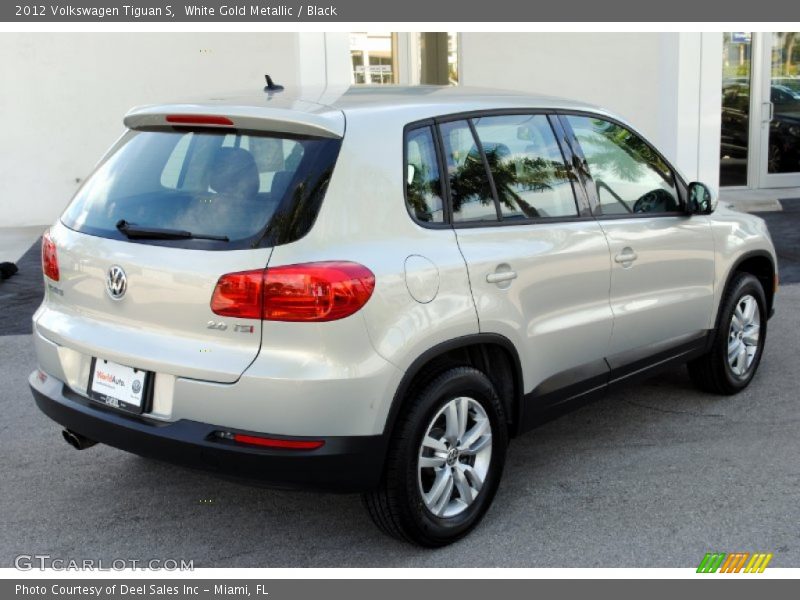 White Gold Metallic / Black 2012 Volkswagen Tiguan S