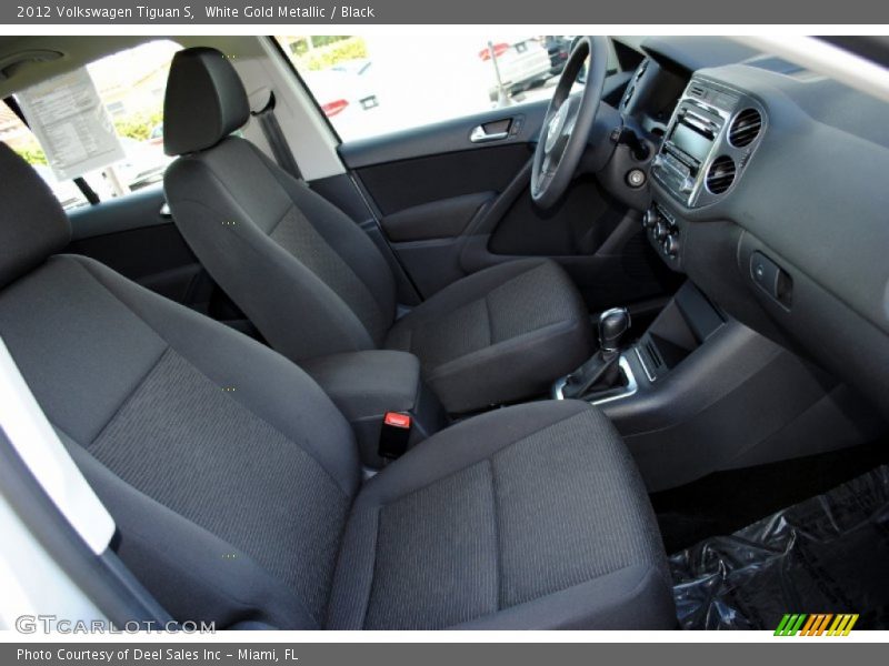 White Gold Metallic / Black 2012 Volkswagen Tiguan S