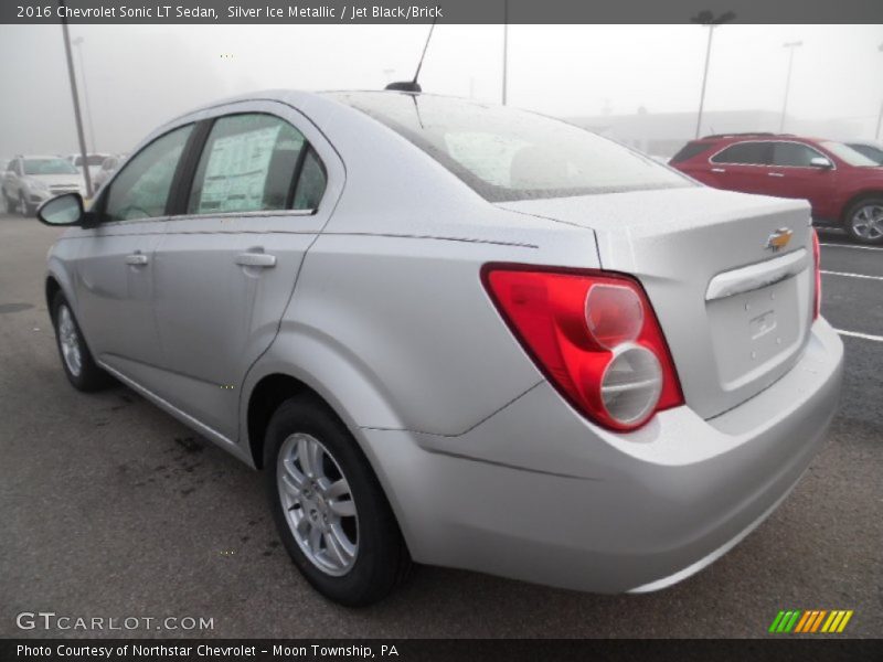 Silver Ice Metallic / Jet Black/Brick 2016 Chevrolet Sonic LT Sedan