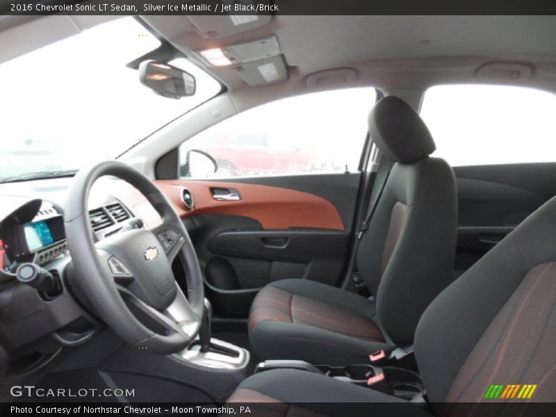 Silver Ice Metallic / Jet Black/Brick 2016 Chevrolet Sonic LT Sedan