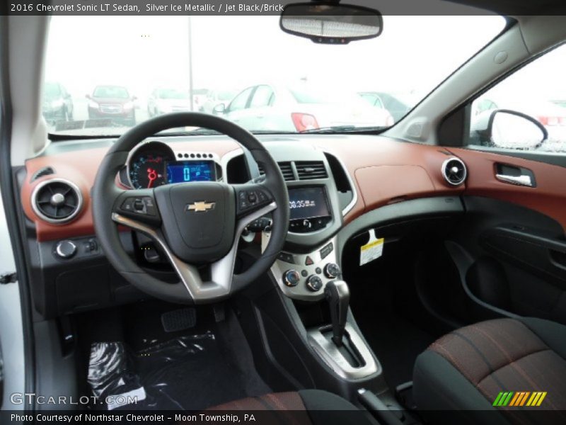Silver Ice Metallic / Jet Black/Brick 2016 Chevrolet Sonic LT Sedan