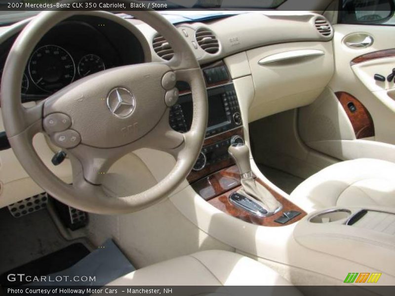 Black / Stone 2007 Mercedes-Benz CLK 350 Cabriolet