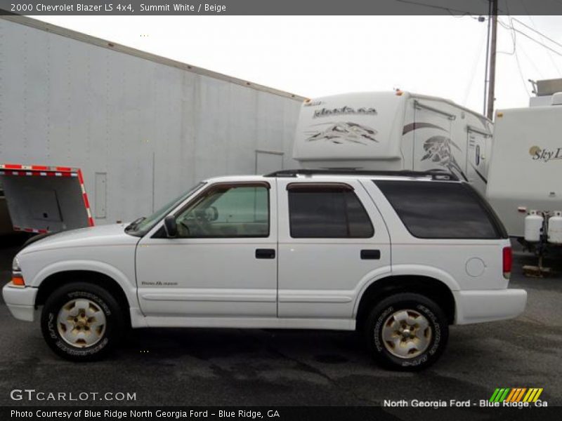 Summit White / Beige 2000 Chevrolet Blazer LS 4x4