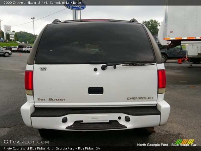 Summit White / Beige 2000 Chevrolet Blazer LS 4x4