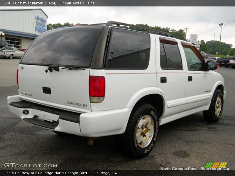 Summit White / Beige 2000 Chevrolet Blazer LS 4x4