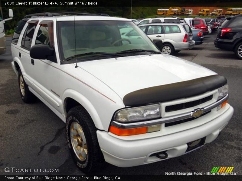 Summit White / Beige 2000 Chevrolet Blazer LS 4x4