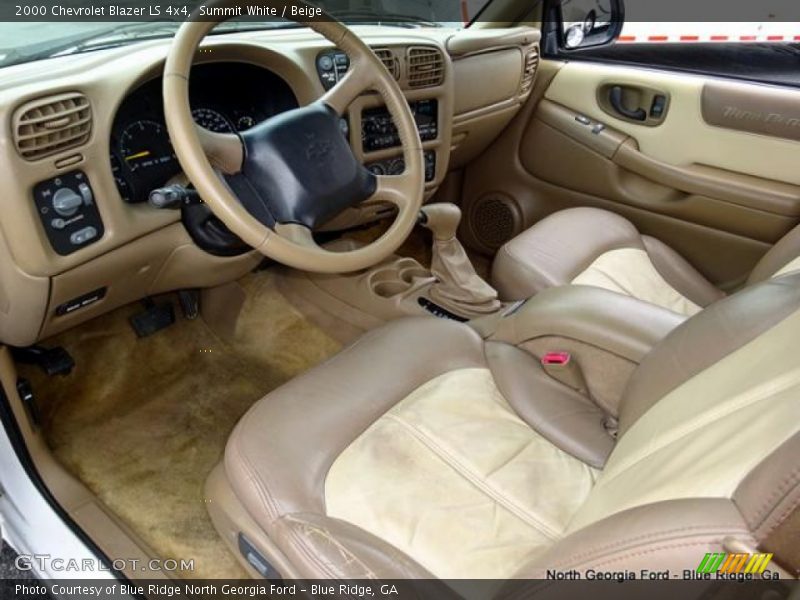 Summit White / Beige 2000 Chevrolet Blazer LS 4x4