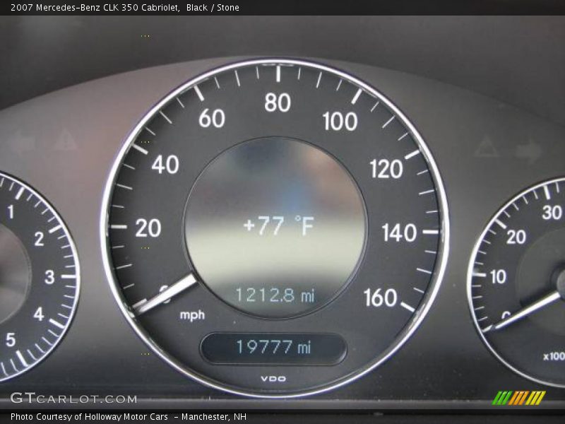 Black / Stone 2007 Mercedes-Benz CLK 350 Cabriolet