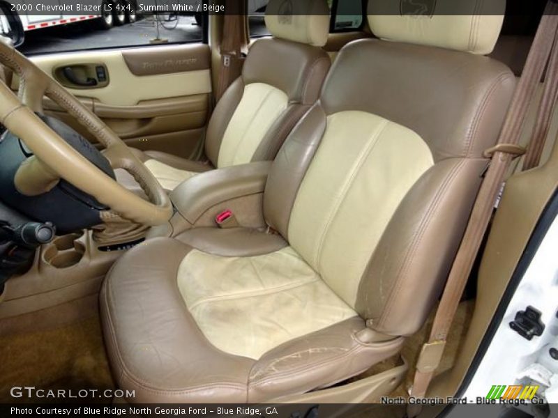 Summit White / Beige 2000 Chevrolet Blazer LS 4x4