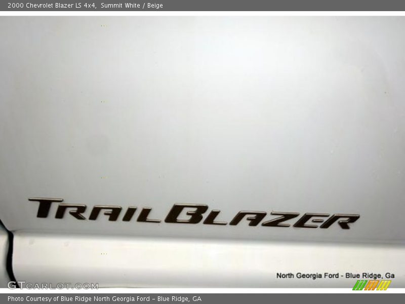 Summit White / Beige 2000 Chevrolet Blazer LS 4x4