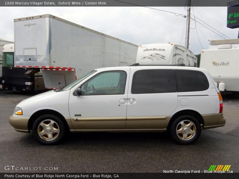 Oxford White / Golden Mink 1999 Mercury Villager Estate
