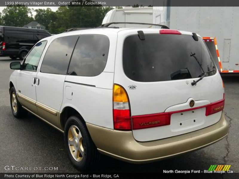 Oxford White / Golden Mink 1999 Mercury Villager Estate