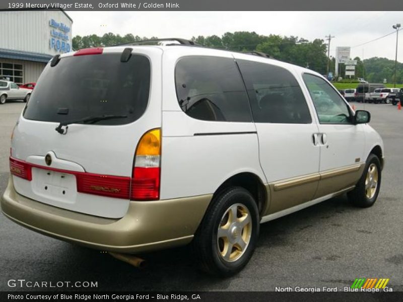 Oxford White / Golden Mink 1999 Mercury Villager Estate