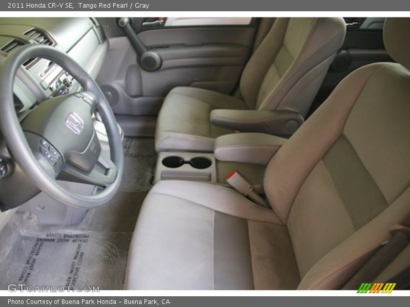 Tango Red Pearl / Gray 2011 Honda CR-V SE
