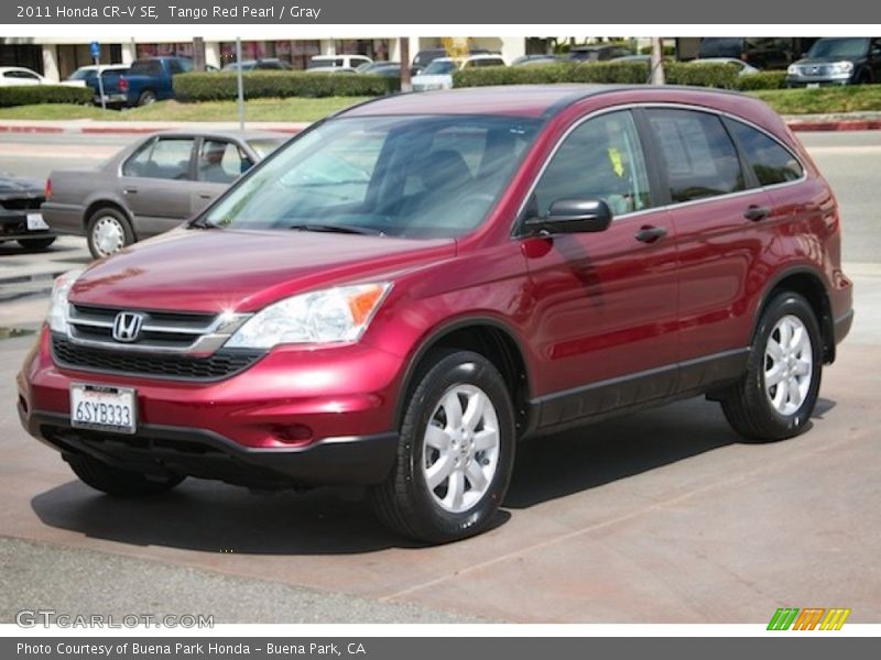 Tango Red Pearl / Gray 2011 Honda CR-V SE