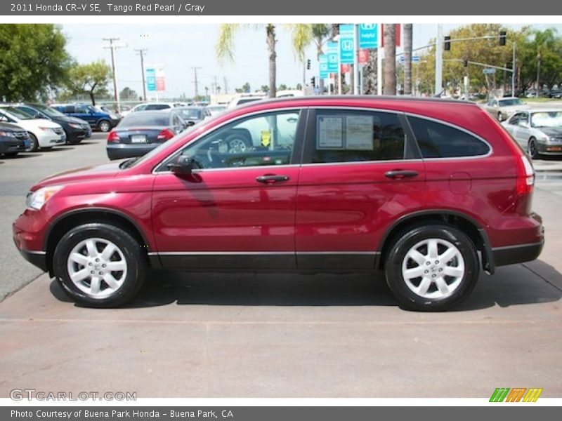 Tango Red Pearl / Gray 2011 Honda CR-V SE