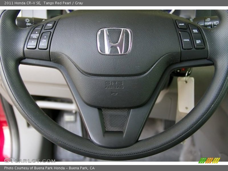Tango Red Pearl / Gray 2011 Honda CR-V SE