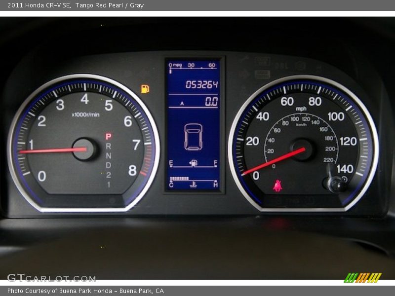 Tango Red Pearl / Gray 2011 Honda CR-V SE