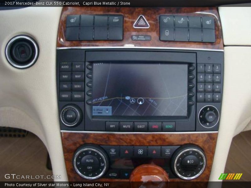 Capri Blue Metallic / Stone 2007 Mercedes-Benz CLK 550 Cabriolet