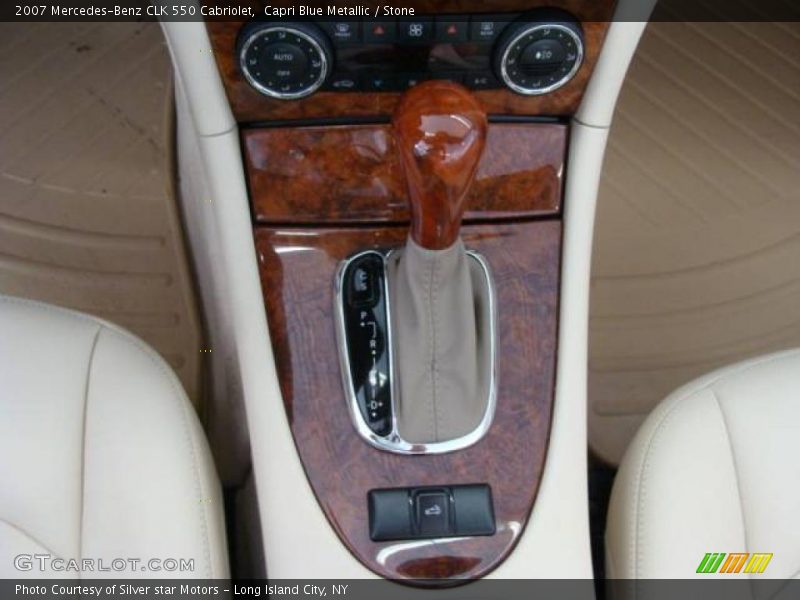 Capri Blue Metallic / Stone 2007 Mercedes-Benz CLK 550 Cabriolet