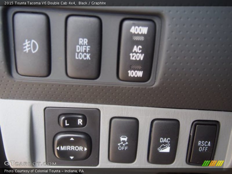 Black / Graphite 2015 Toyota Tacoma V6 Double Cab 4x4