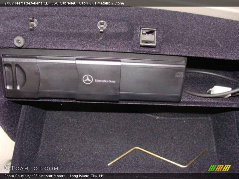 Capri Blue Metallic / Stone 2007 Mercedes-Benz CLK 550 Cabriolet