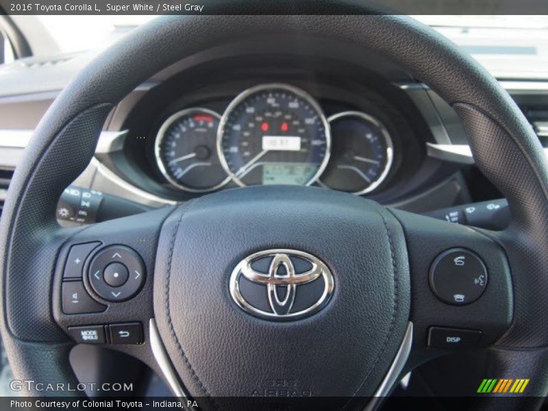  2016 Corolla L Steering Wheel