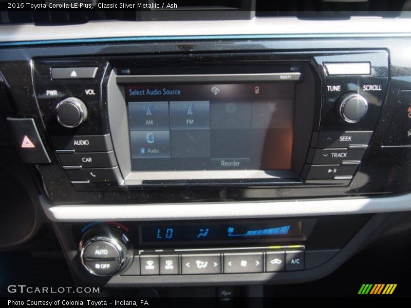 Classic Silver Metallic / Ash 2016 Toyota Corolla LE Plus