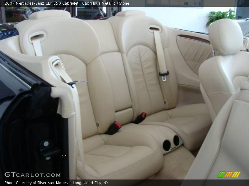 Capri Blue Metallic / Stone 2007 Mercedes-Benz CLK 550 Cabriolet