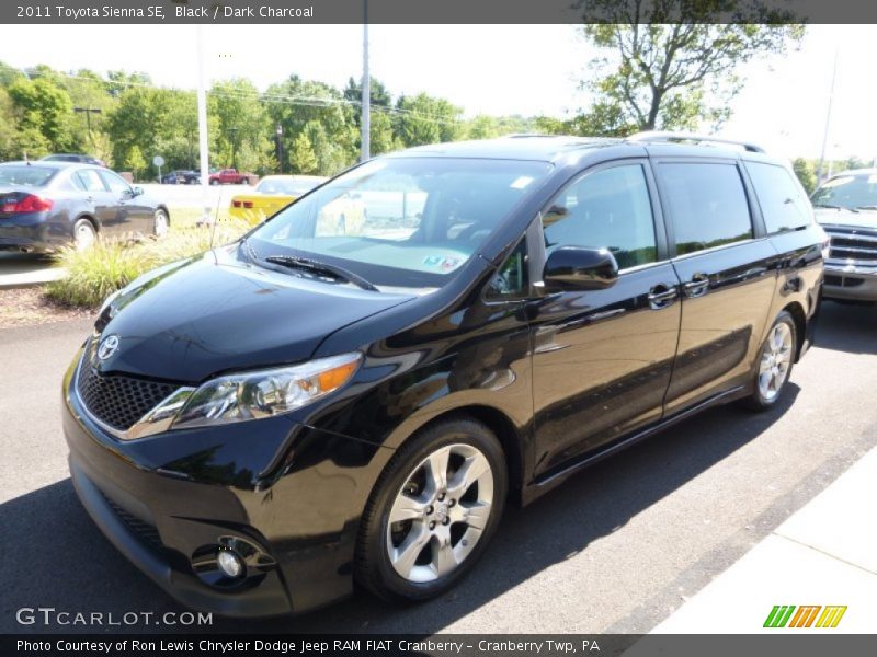 Black / Dark Charcoal 2011 Toyota Sienna SE
