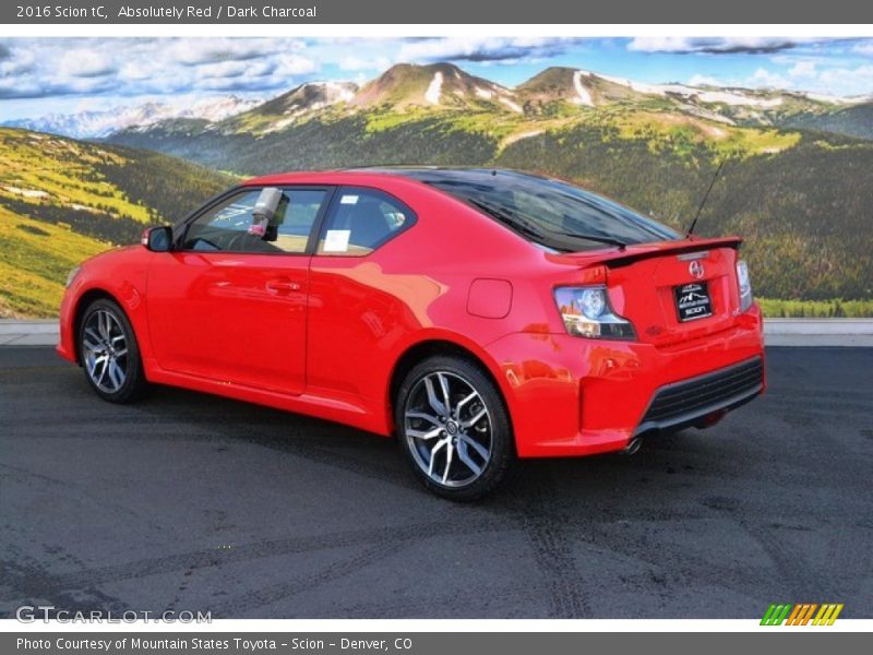Absolutely Red / Dark Charcoal 2016 Scion tC