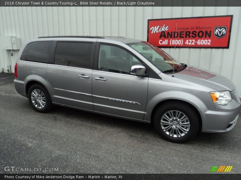 Billet Silver Metallic / Black/Light Graystone 2016 Chrysler Town & Country Touring-L
