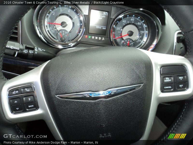 Billet Silver Metallic / Black/Light Graystone 2016 Chrysler Town & Country Touring-L